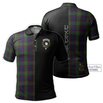 Cunningham Hunting Tartan Polo Shirt with Family Crest and Half Of Me Style