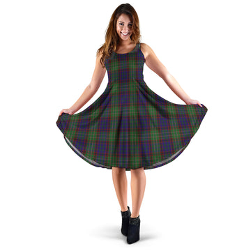 Cunningham Hunting Tartan Sleeveless Midi Womens Dress