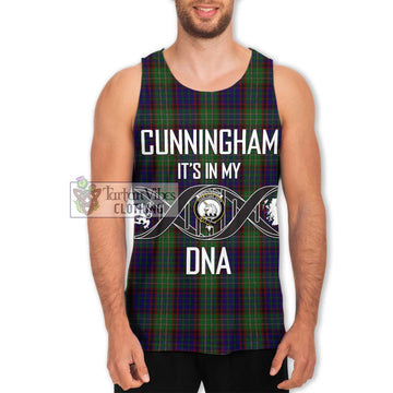 Cunningham Hunting Tartan Men's Tank Top with Family Crest DNA In Me Style