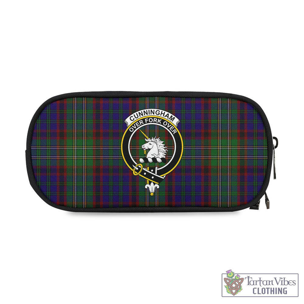 Tartan Vibes Clothing Cunningham Hunting Tartan Pen and Pencil Case with Family Crest