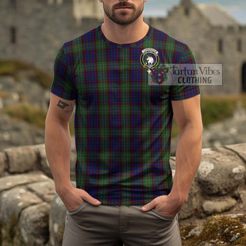 Cunningham Hunting Tartan Cotton T-Shirt with Family Crest