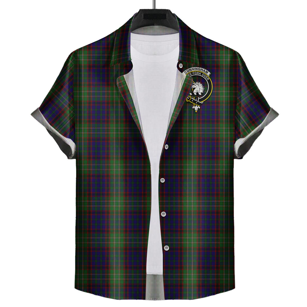 cunningham-hunting-tartan-short-sleeve-button-down-shirt-with-family-crest