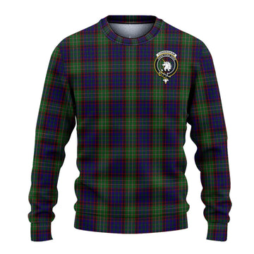 Cunningham Hunting Tartan Ugly Sweater with Family Crest