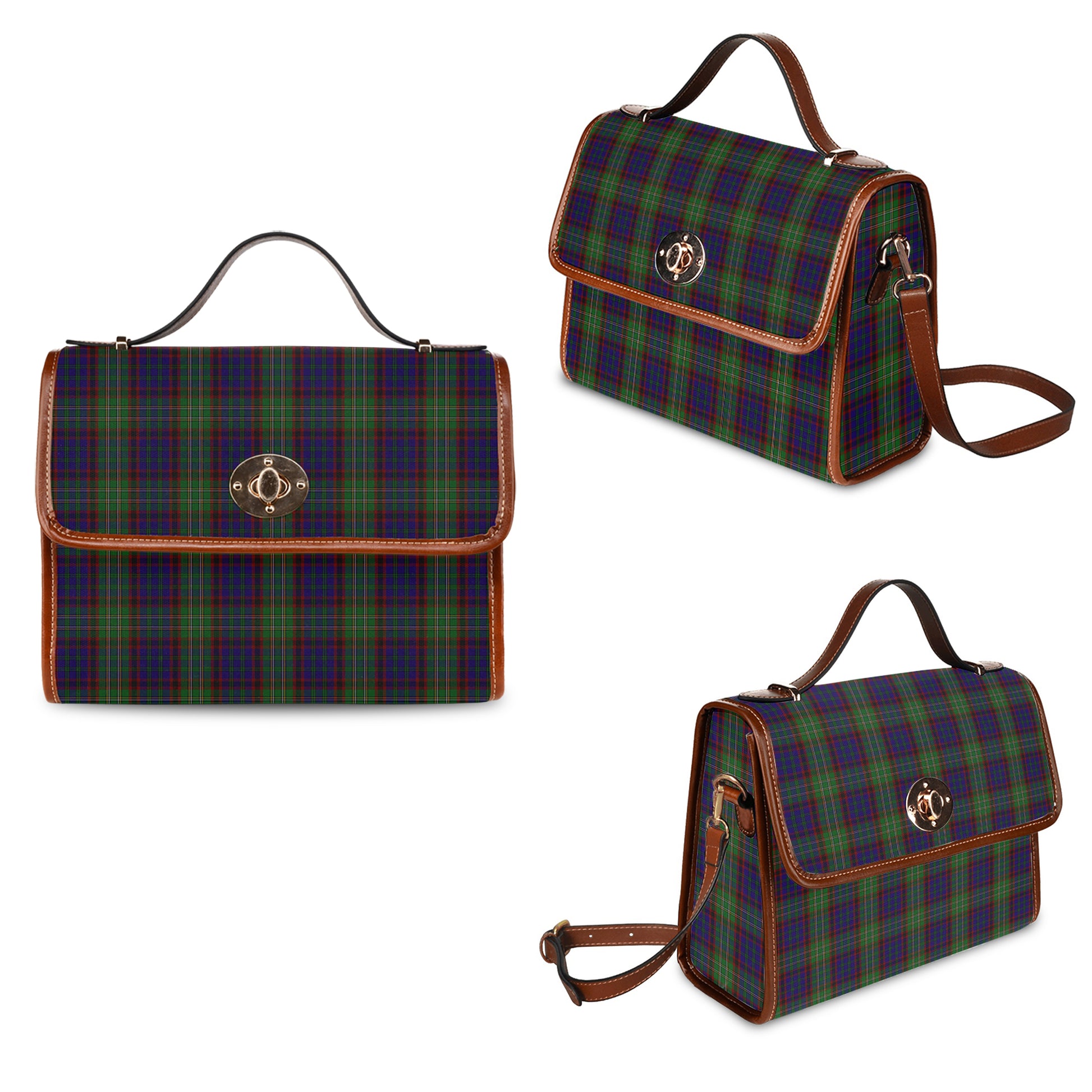 cunningham-hunting-tartan-leather-strap-waterproof-canvas-bag