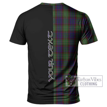 Cunningham Hunting Tartan T-Shirt with Family Crest and Half Of Me Style