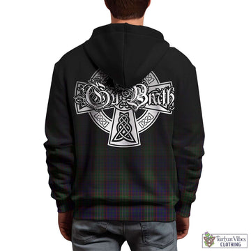 Cunningham Hunting Tartan Hoodie Featuring Alba Gu Brath Family Crest Celtic Inspired