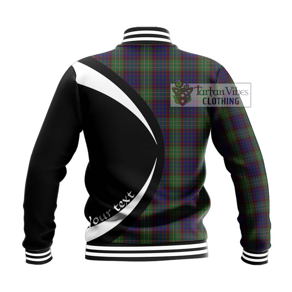 Cunningham Hunting Tartan Baseball Jacket with Family Crest Circle Style - Tartan Vibes Clothing