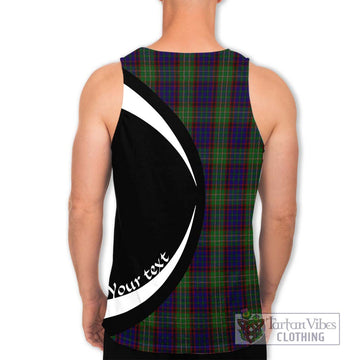 Cunningham Hunting Tartan Men's Tank Top with Family Crest Circle Style