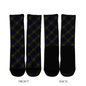 Cunningham Hunting Tartan Crew Socks Cross Tartan Style