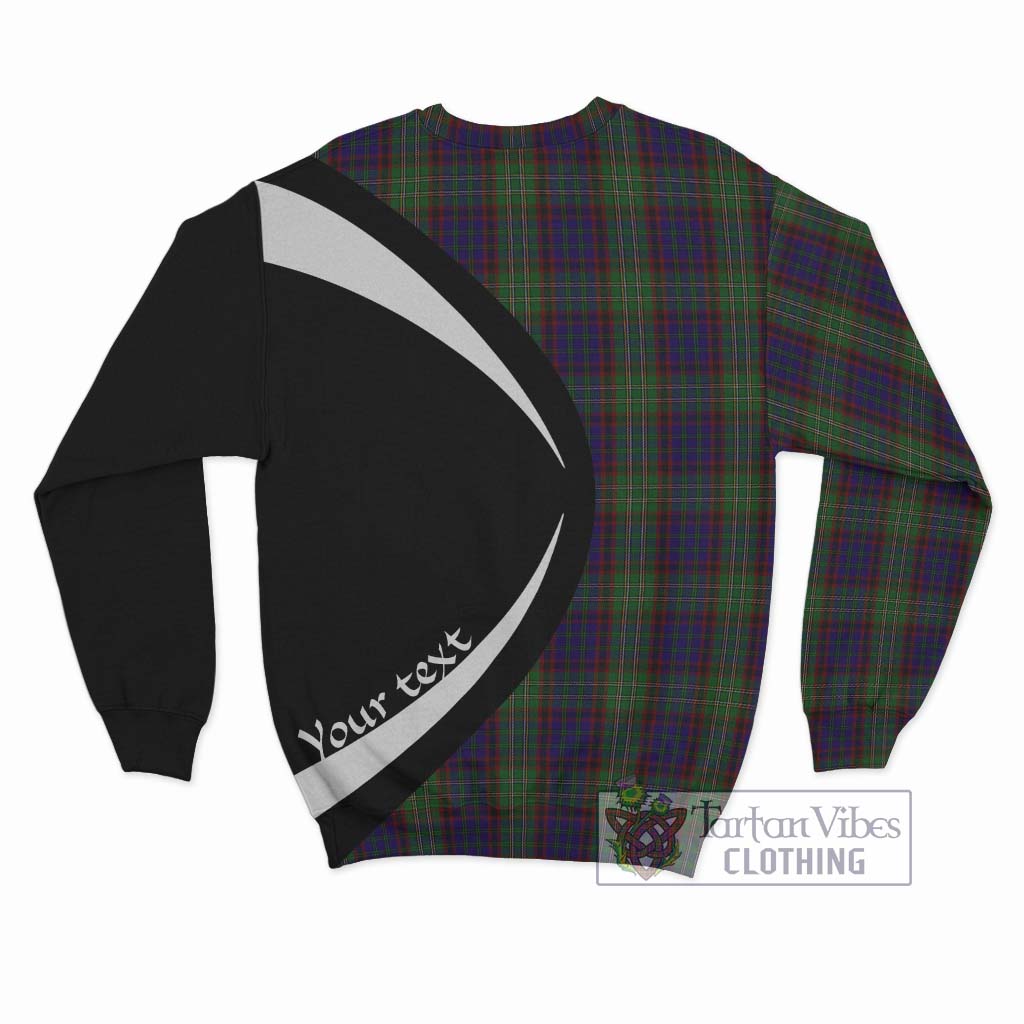 Cunningham Hunting Tartan Sweatshirt with Family Crest Circle Style - Tartan Vibes Clothing