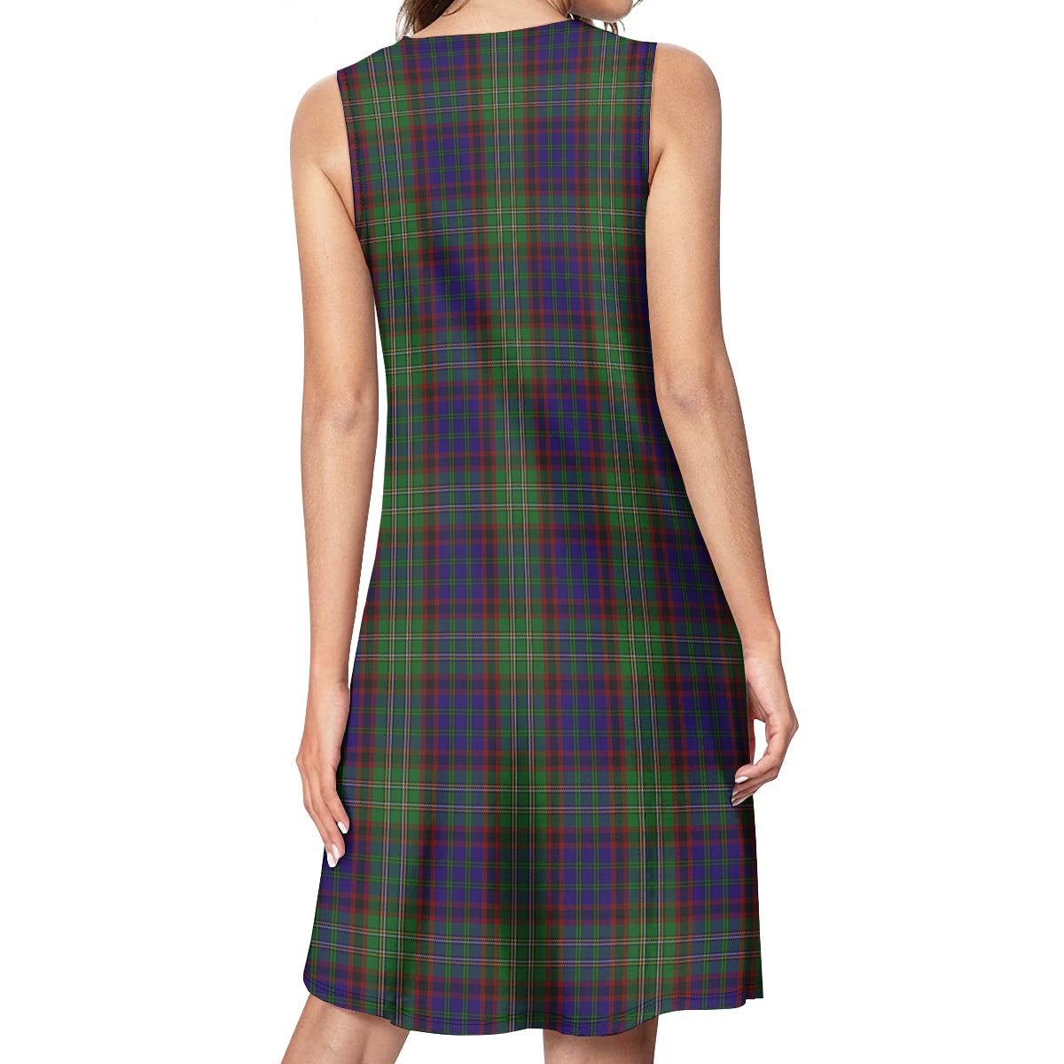 Cunningham Hunting Tartan Womens Casual Dresses - Tartanvibesclothing