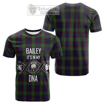 Cunningham Hunting Tartan Cotton T-shirt with Family Crest DNA In Me Style