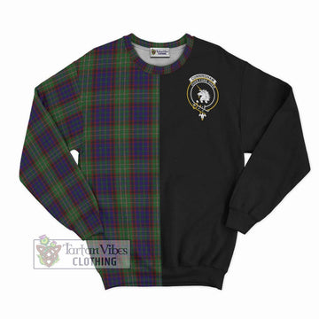 Cunningham Hunting Tartan Sweatshirt with Family Crest and Half Of Me Style