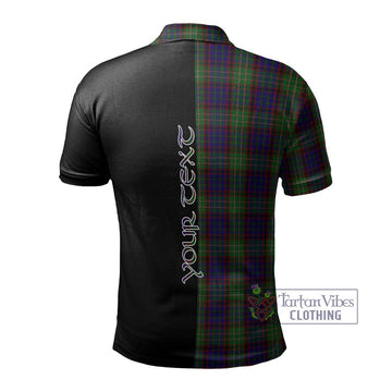 Cunningham Hunting Tartan Polo Shirt with Family Crest and Half Of Me Style