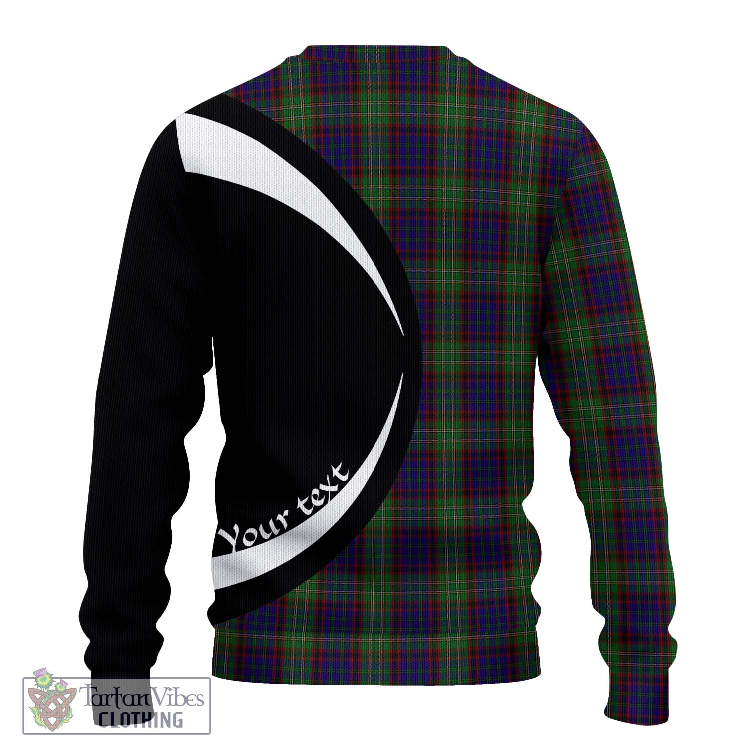 Cunningham Hunting Tartan Ugly Sweater with Family Crest Circle Style - Tartan Vibes Clothing