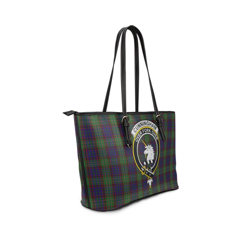 cunningham-hunting-tartan-leather-tote-bag-with-family-crest