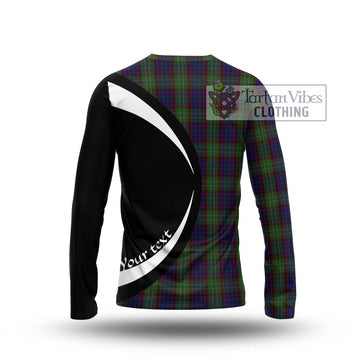 Cunningham Hunting Tartan Long Sleeve T-Shirt with Family Crest Circle Style