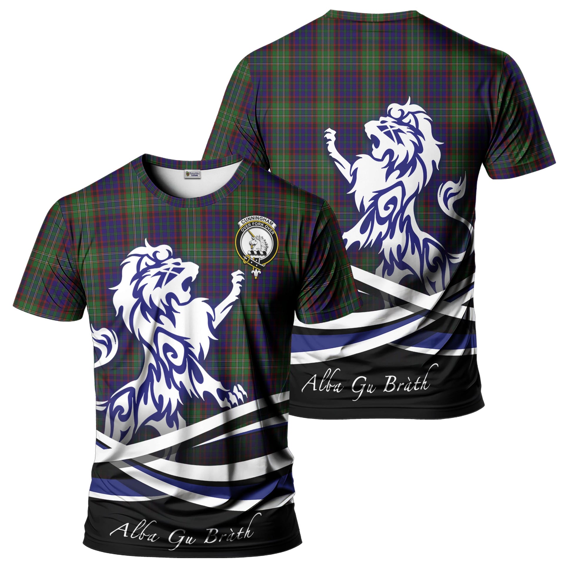 cunningham-hunting-tartan-t-shirt-with-alba-gu-brath-regal-lion-emblem