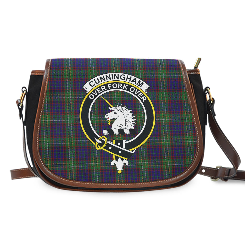 Cunningham Hunting Tartan Saddle Bag with Family Crest - Tartan Vibes Clothing