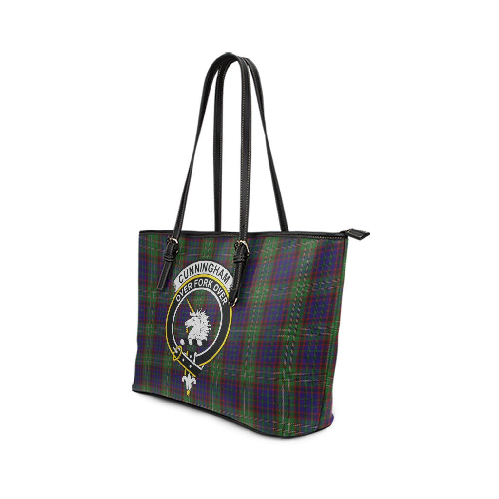 cunningham-hunting-tartan-leather-tote-bag-with-family-crest