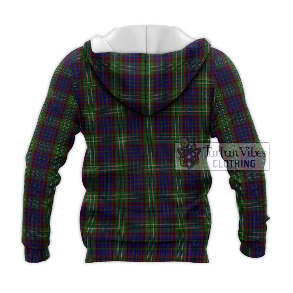 Tartan Vibes Clothing Cunningham Hunting Tartan Knitted Hoodie with Family Crest DNA In Me Style