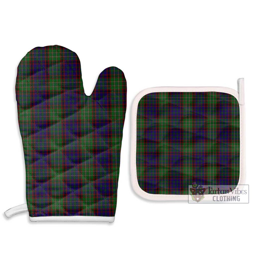 Cunningham Hunting Tartan Combo Oven Mitt & Pot-Holder Combo 1 Oven Mitt & 2 Pot-Holder White - Tartan Vibes Clothing