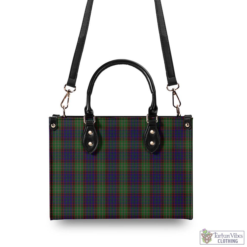 Tartan Vibes Clothing Cunningham Hunting Tartan Luxury Leather Handbags