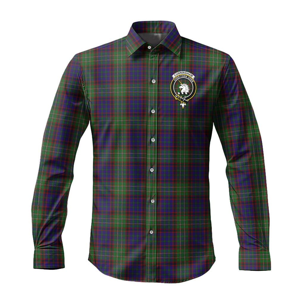 cunningham-hunting-tartan-long-sleeve-button-up-shirt-with-family-crest