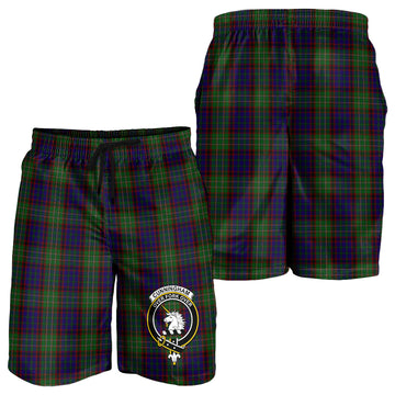 Cunningham Hunting Tartan Mens Shorts with Family Crest