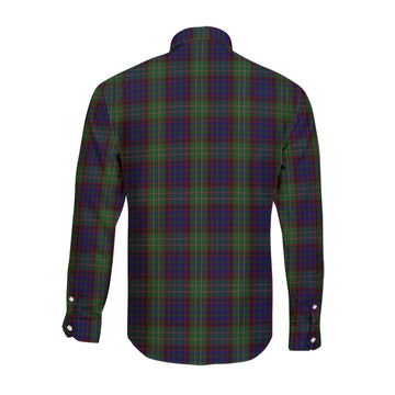 Cunningham Hunting Tartan Long Sleeve Button Up Shirt with Family Crest