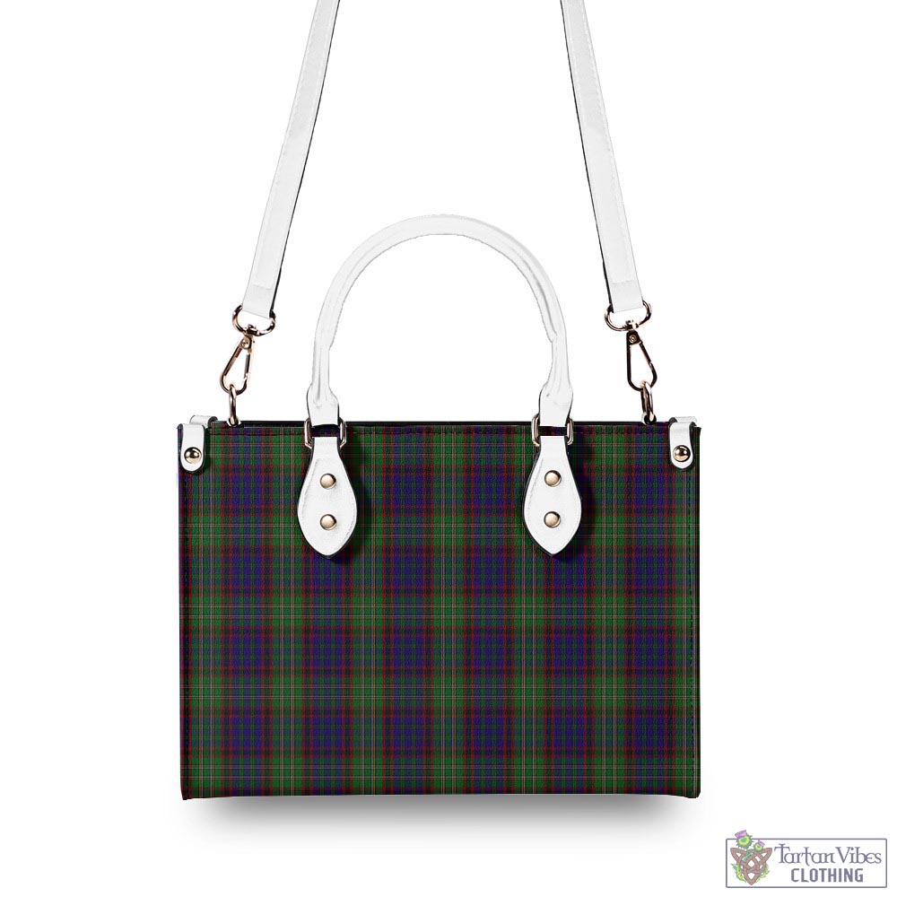 Tartan Vibes Clothing Cunningham Hunting Tartan Luxury Leather Handbags