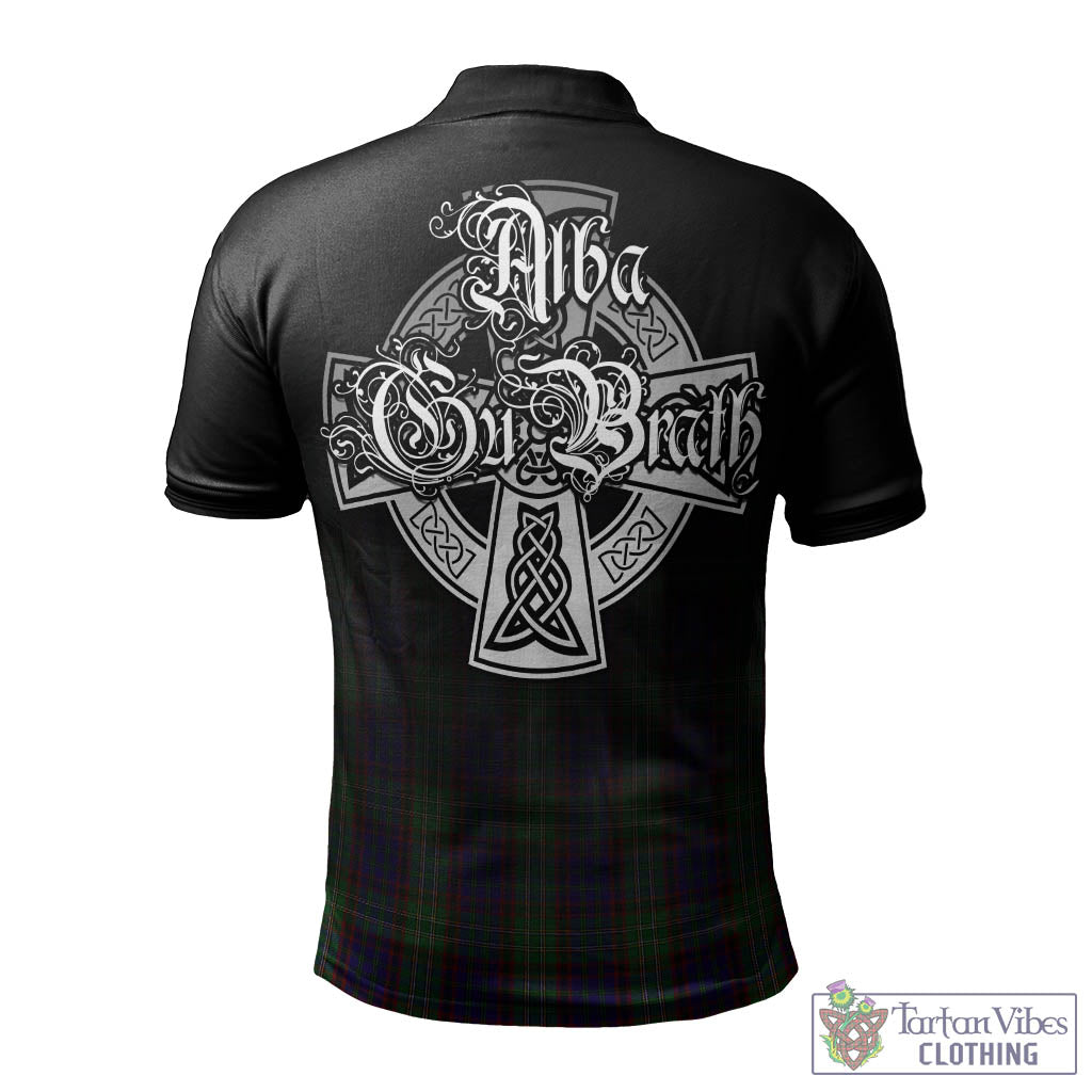 Tartan Vibes Clothing Cunningham Hunting Tartan Polo Shirt Featuring Alba Gu Brath Family Crest Celtic Inspired