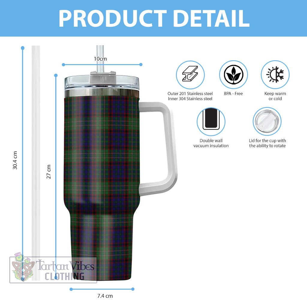 Tartan Vibes Clothing Cunningham Hunting Tartan Tumbler with Handle