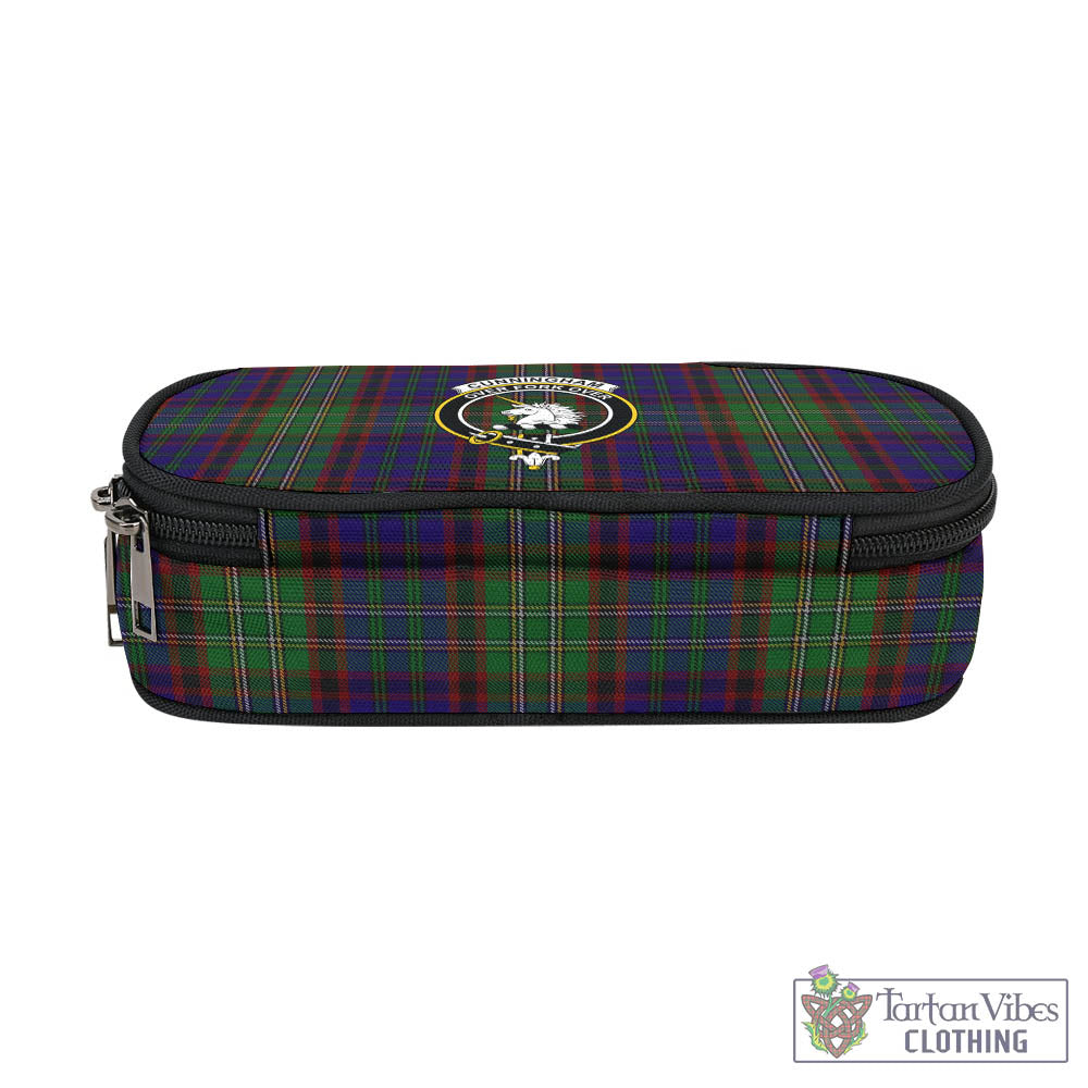 Tartan Vibes Clothing Cunningham Hunting Tartan Pen and Pencil Case with Family Crest