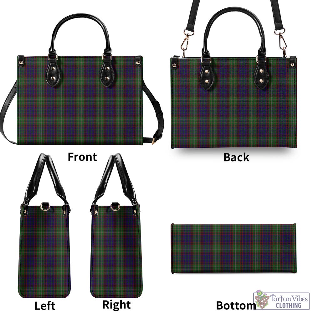 Tartan Vibes Clothing Cunningham Hunting Tartan Luxury Leather Handbags