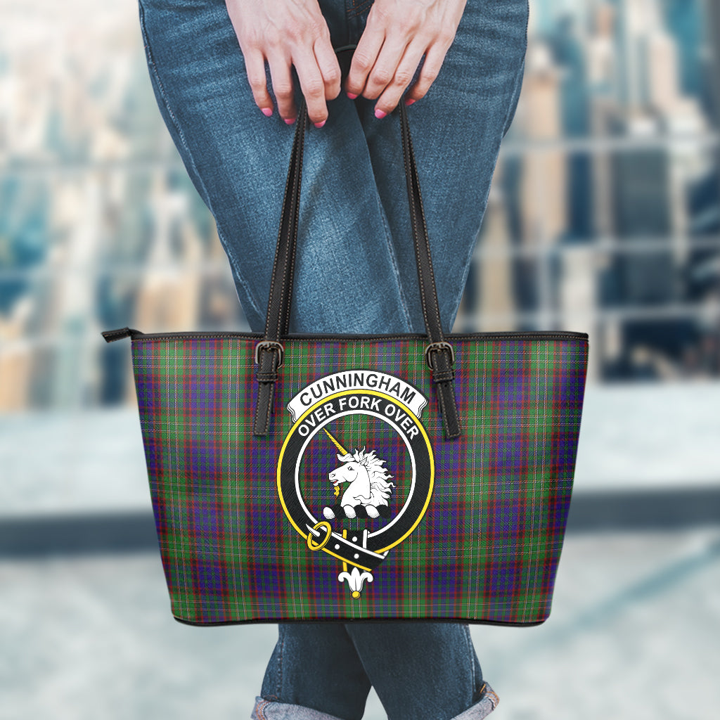 cunningham-hunting-tartan-leather-tote-bag-with-family-crest