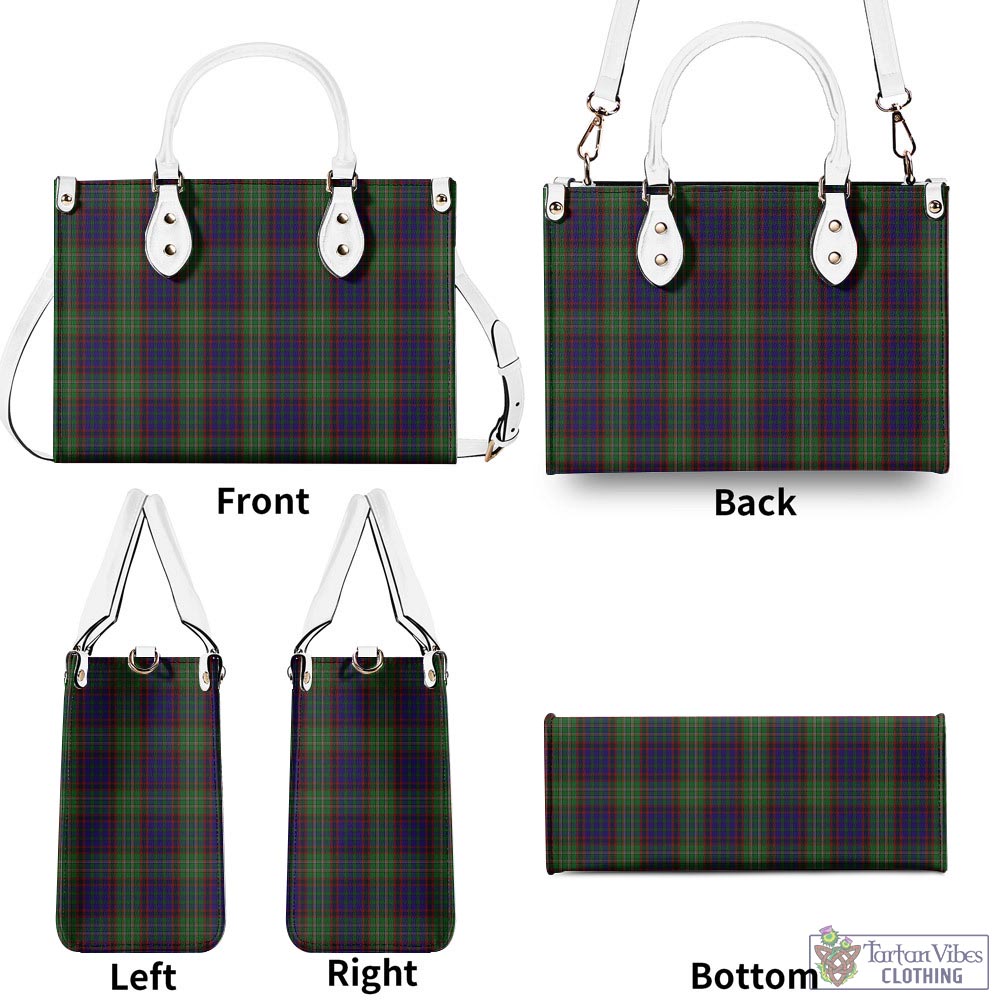 Tartan Vibes Clothing Cunningham Hunting Tartan Luxury Leather Handbags