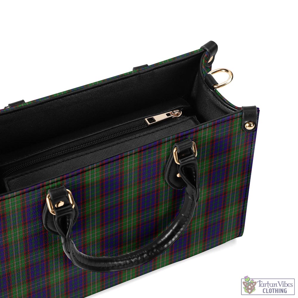 Tartan Vibes Clothing Cunningham Hunting Tartan Luxury Leather Handbags