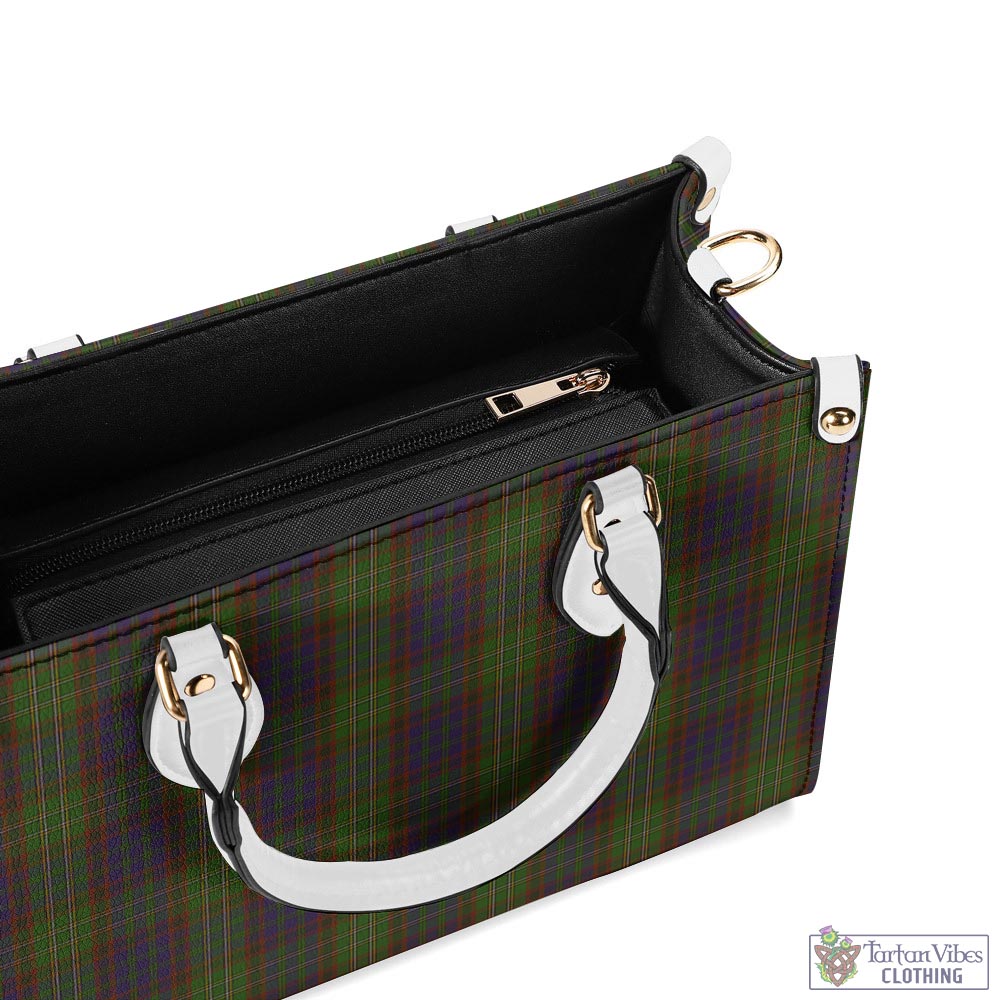 Tartan Vibes Clothing Cunningham Hunting Modern Tartan Luxury Leather Handbags