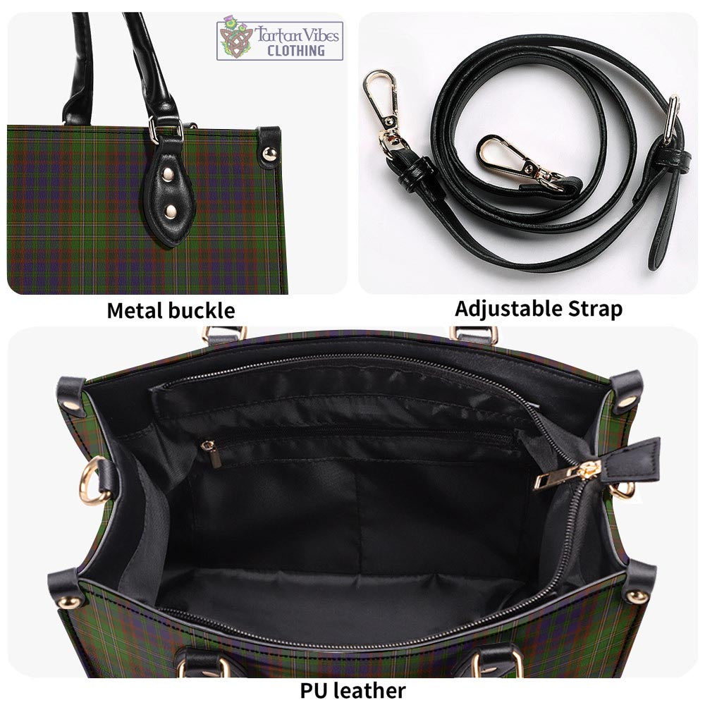 Tartan Vibes Clothing Cunningham Hunting Modern Tartan Luxury Leather Handbags