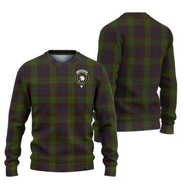 Cunningham Hunting Modern Tartan Ugly Sweater with Family Crest