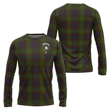 Cunningham Hunting Modern Tartan Long Sleeve T-Shirt with Family Crest