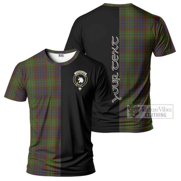 Cunningham Hunting Modern Tartan T-Shirt with Family Crest and Half Of Me Style