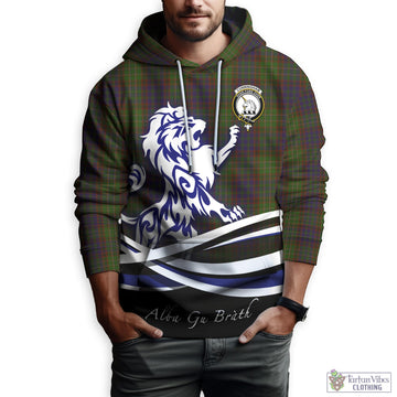 Cunningham Hunting Modern Tartan Hoodie with Alba Gu Brath Regal Lion Emblem