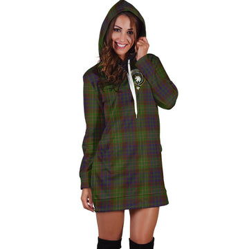 Cunningham Hunting Modern Tartan Hoodie Dress with Family Crest