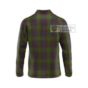 Cunningham Hunting Modern Tartan Long Sleeve Polo Shirt with Family Crest DNA In Me Style