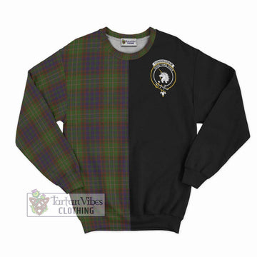 Cunningham Hunting Modern Tartan Sweatshirt with Family Crest and Half Of Me Style