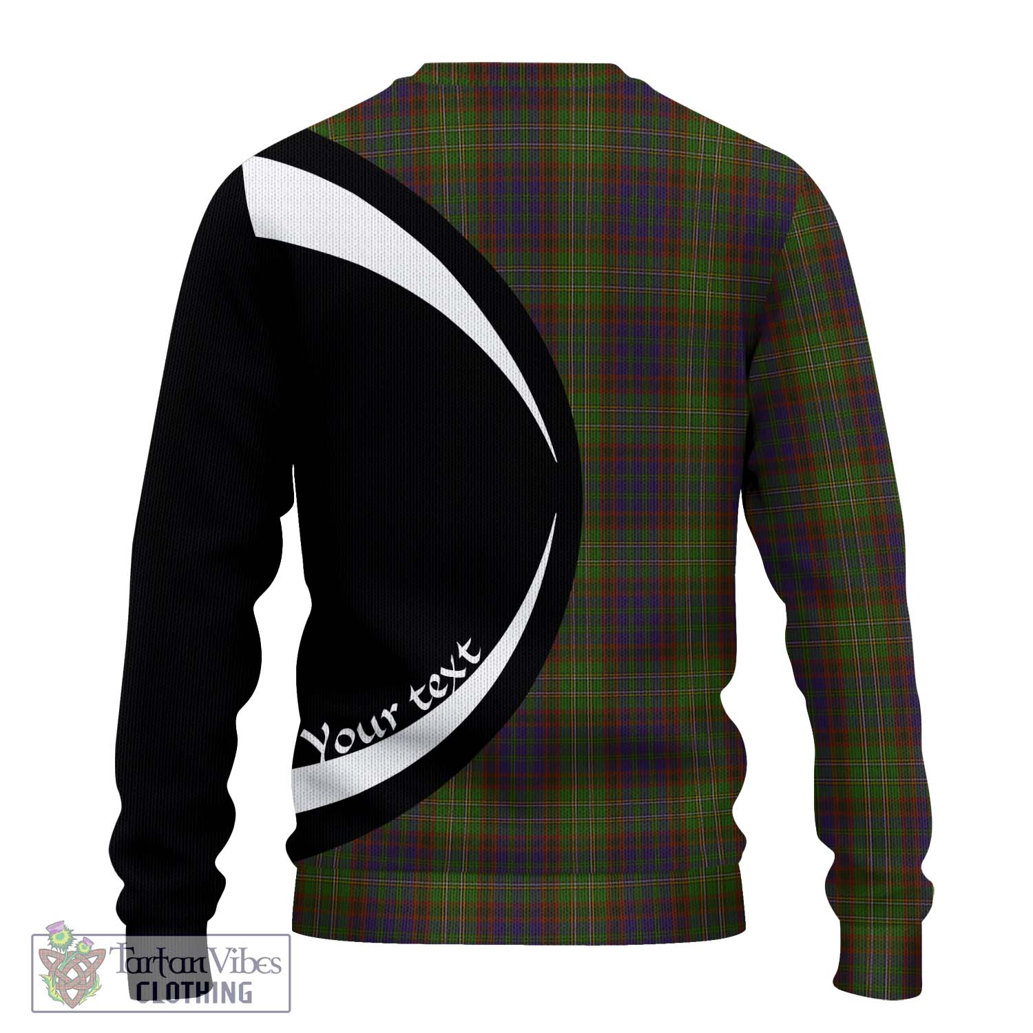 Cunningham Hunting Modern Tartan Ugly Sweater with Family Crest Circle Style - Tartan Vibes Clothing