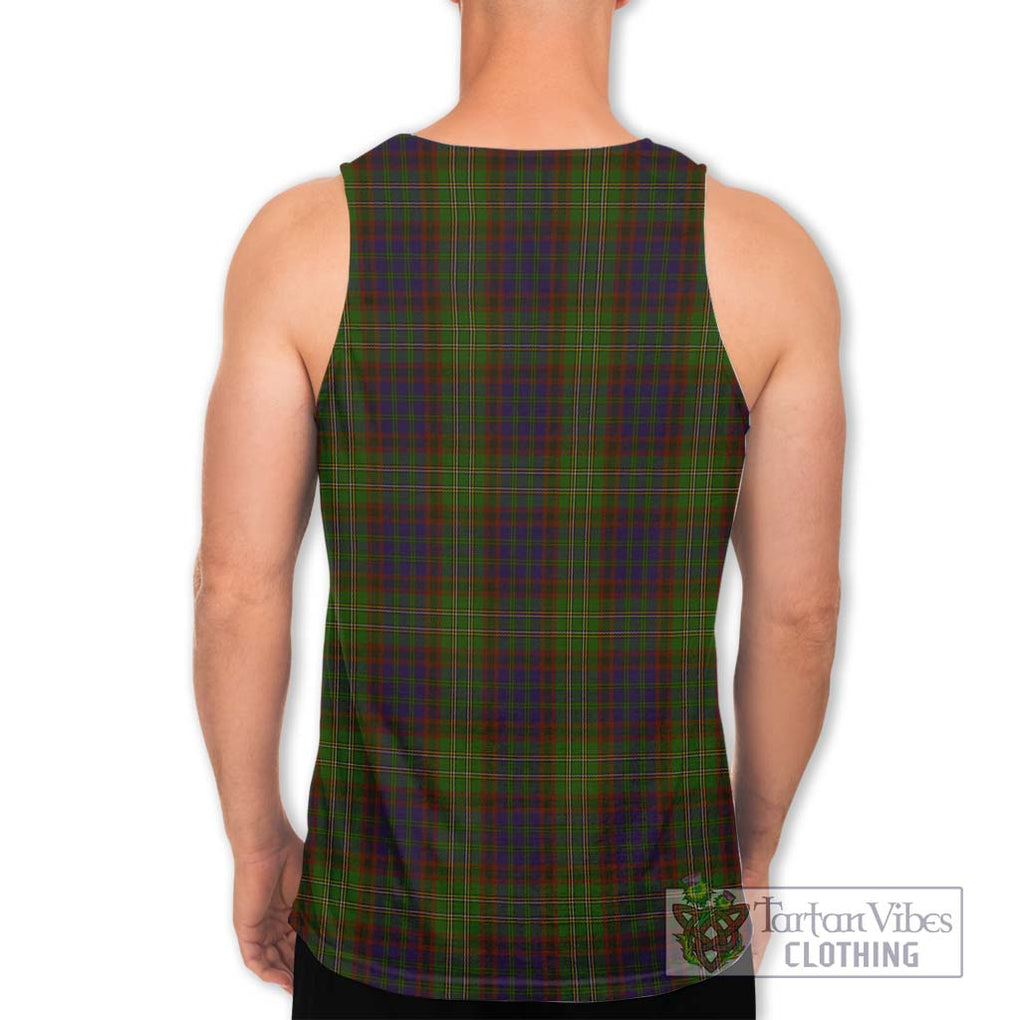 Cunningham Hunting Modern Tartan Men's Tank Top with Family Crest DNA In Me Style - Tartanvibesclothing Shop