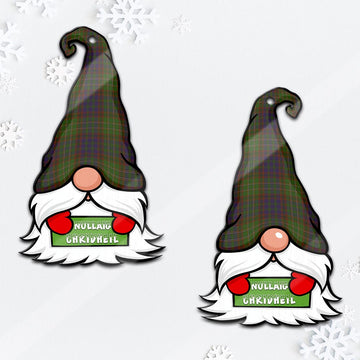 Cunningham Hunting Modern Gnome Christmas Ornament with His Tartan Christmas Hat